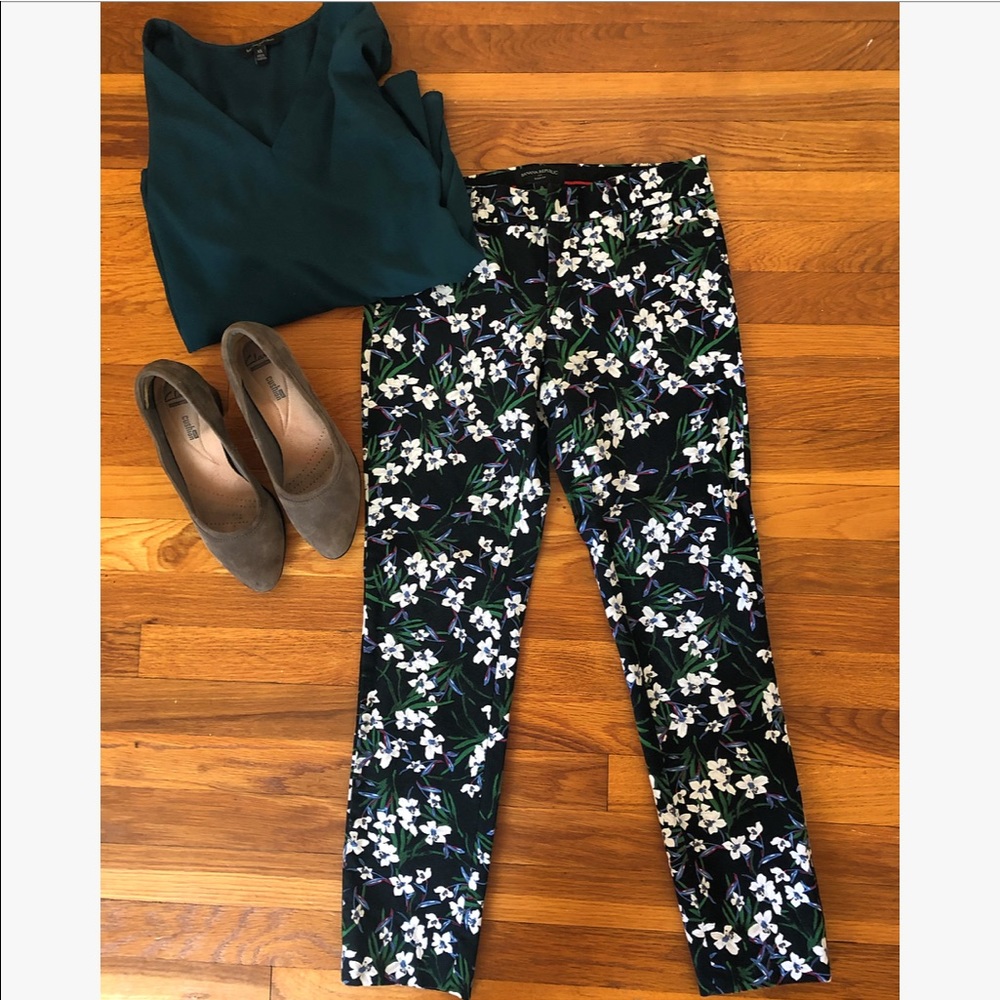 Banana Republic Sloan Skinny Floral Dress Pants